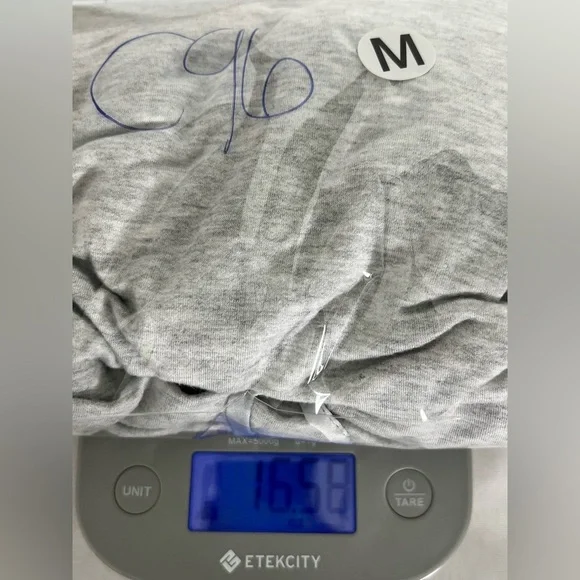 Lou & Grey Signature Soft Hooded Gray T-Shirt Dress Size Medium - Picture 9 of 9